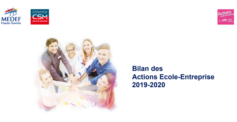 Bilan des actions école-entreprise 2019-2020